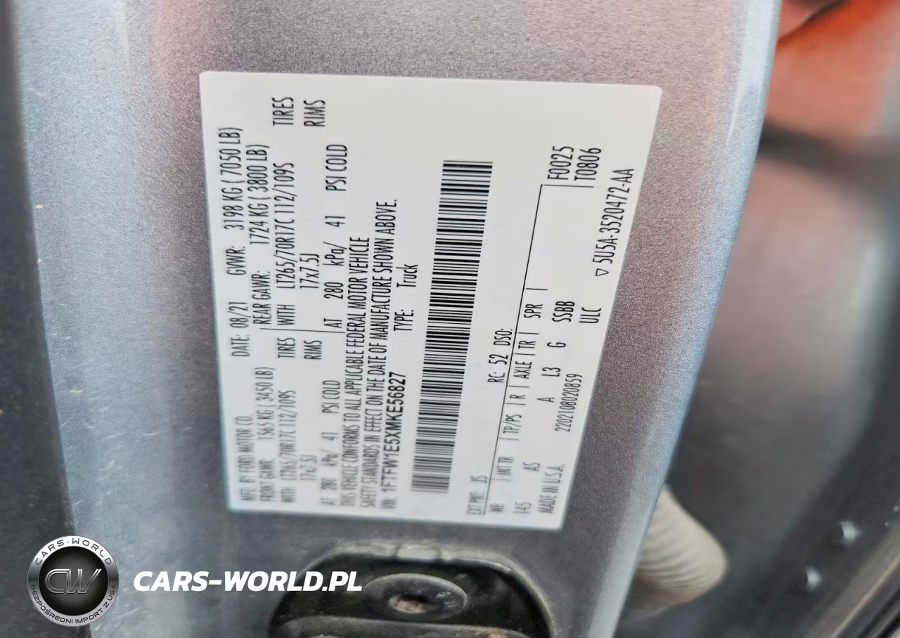 2021 Ford F150 Supercrew VIN:1FTFW1E5XMKE56827 - 12