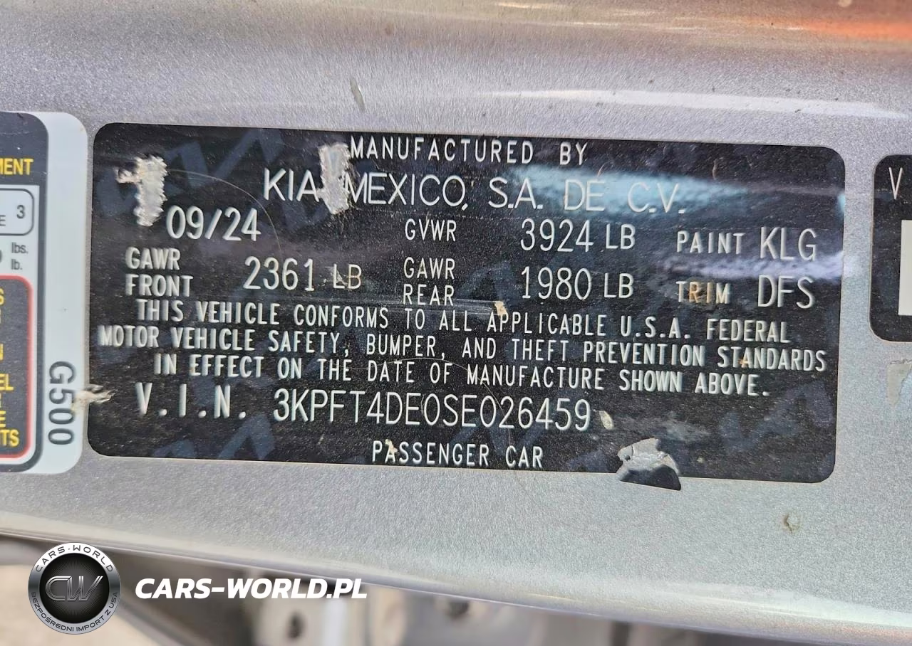 2025 Kia K4 Lxs VIN:3KPFT4DE0SE026459 - 13
