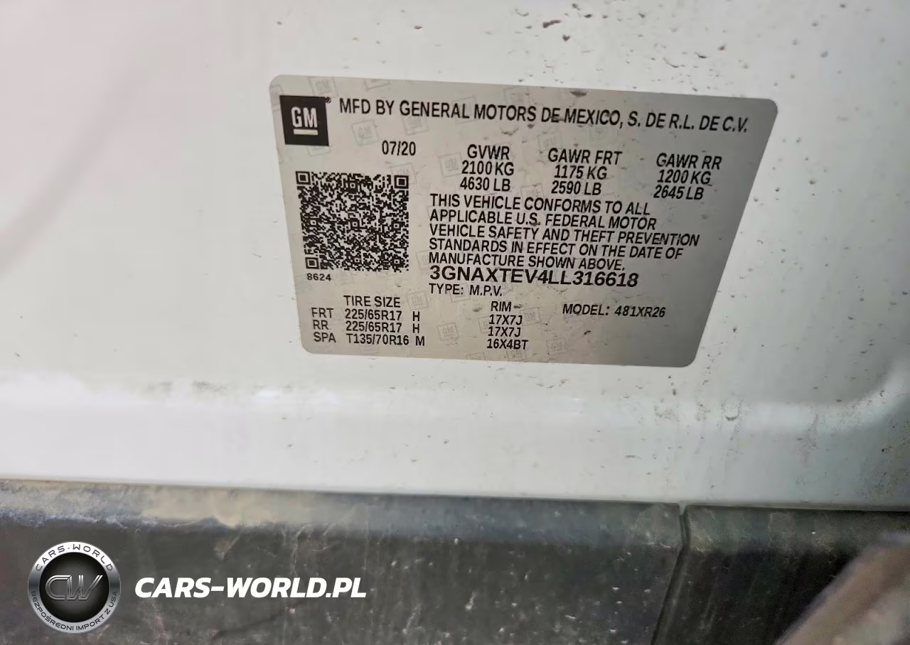 2020 Chevrolet Equinox Lt VIN:3GNAXTEV4LL316618 - 13