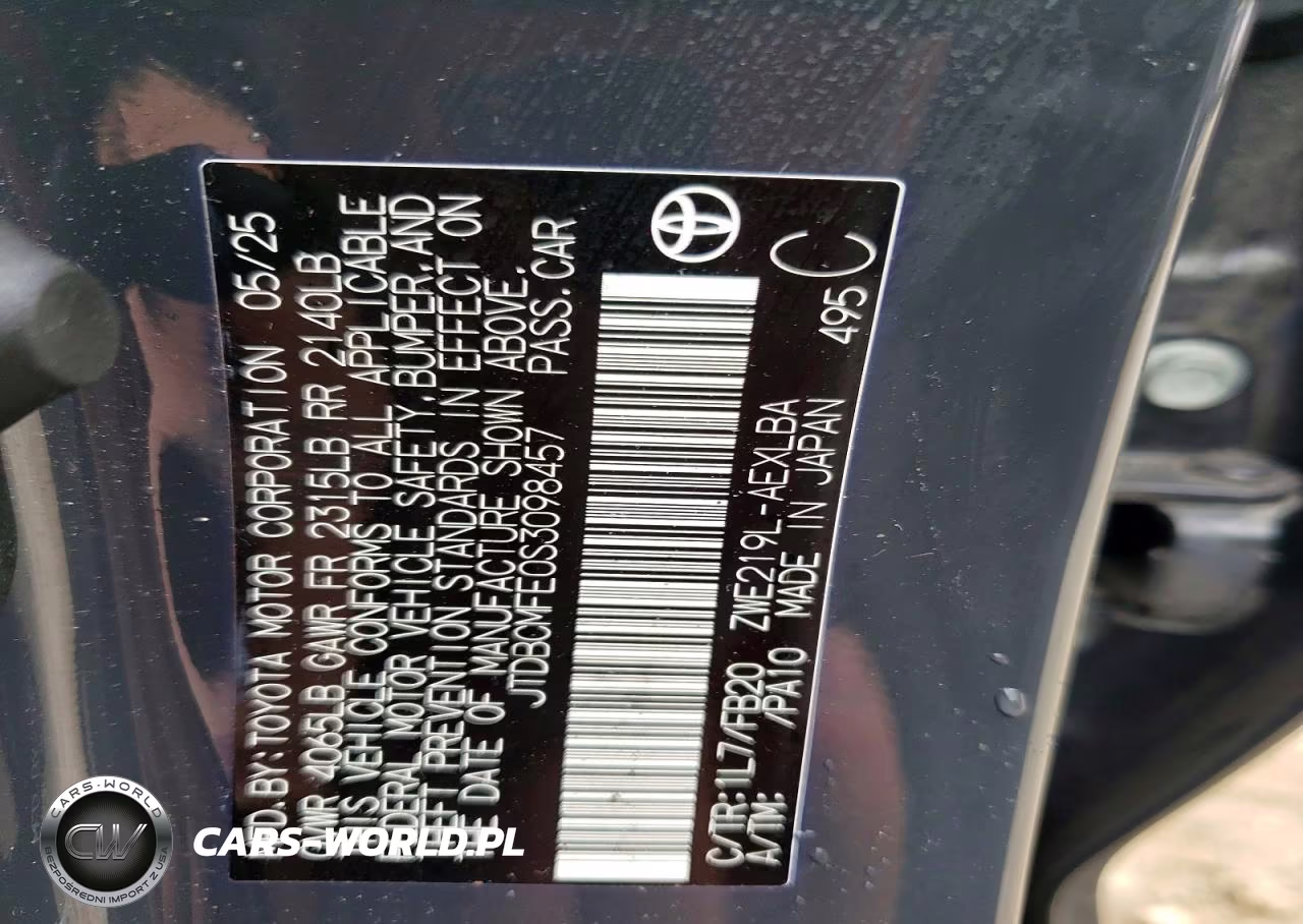 2025 Toyota Corolla Hybrid Le VIN:JTDBCMFE0S3098457 - 12