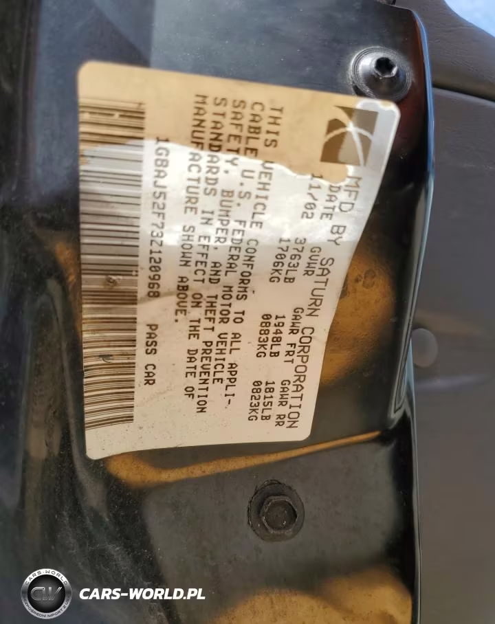 2003 Saturn Ion Level 2 VIN:1G8AJ52F73Z120968 - 12