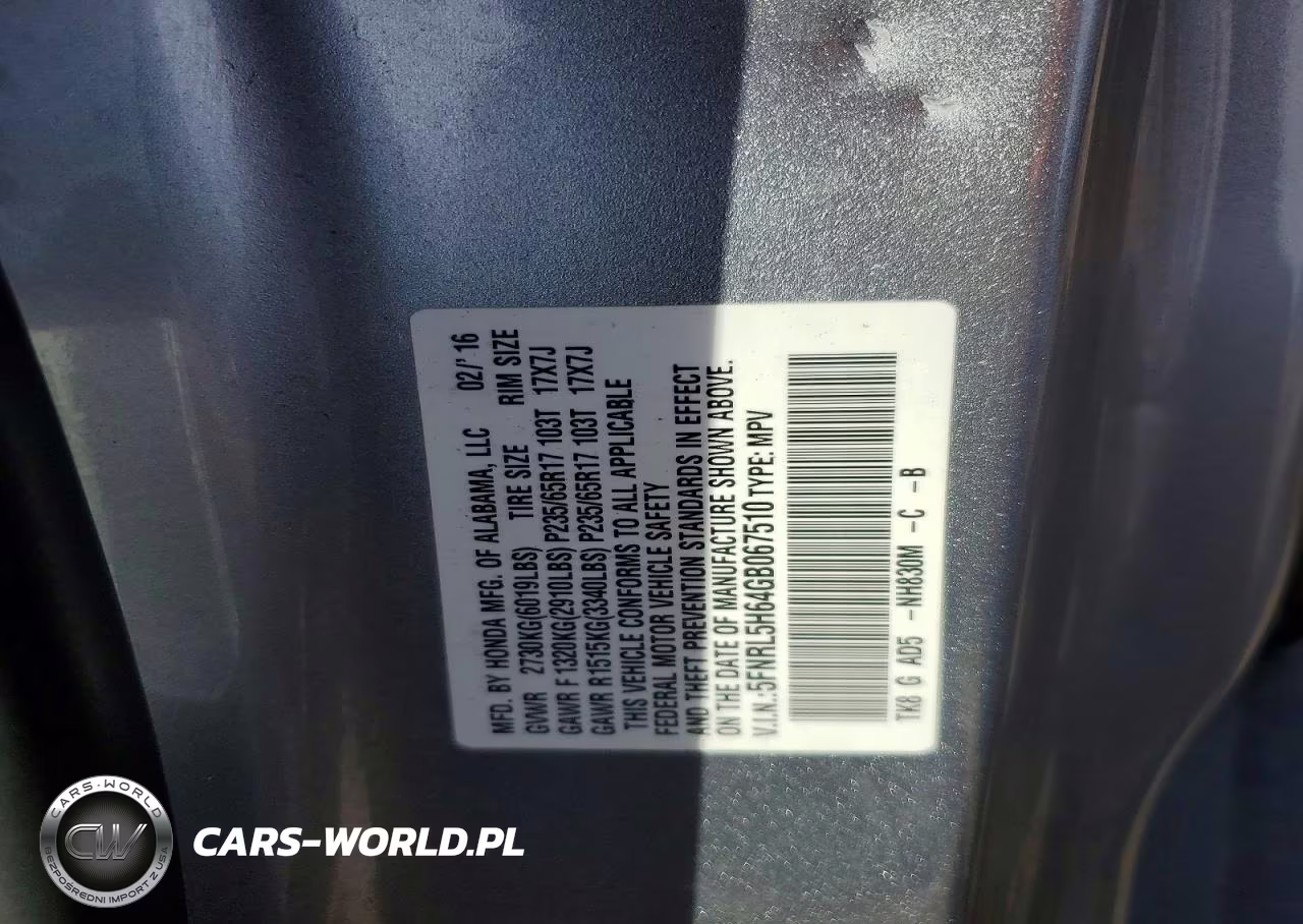 2016 Honda Odyssey Exl VIN:5FNRL5H64GB067510 - 13