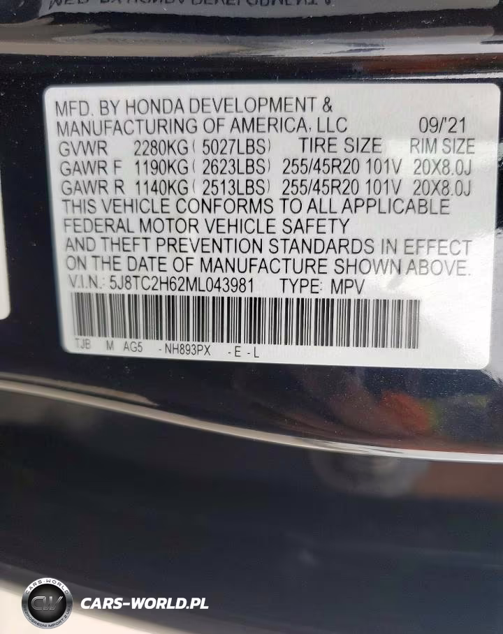 2021 Acura Rdx A-Spec VIN:5J8TC2H62ML043981 - 14