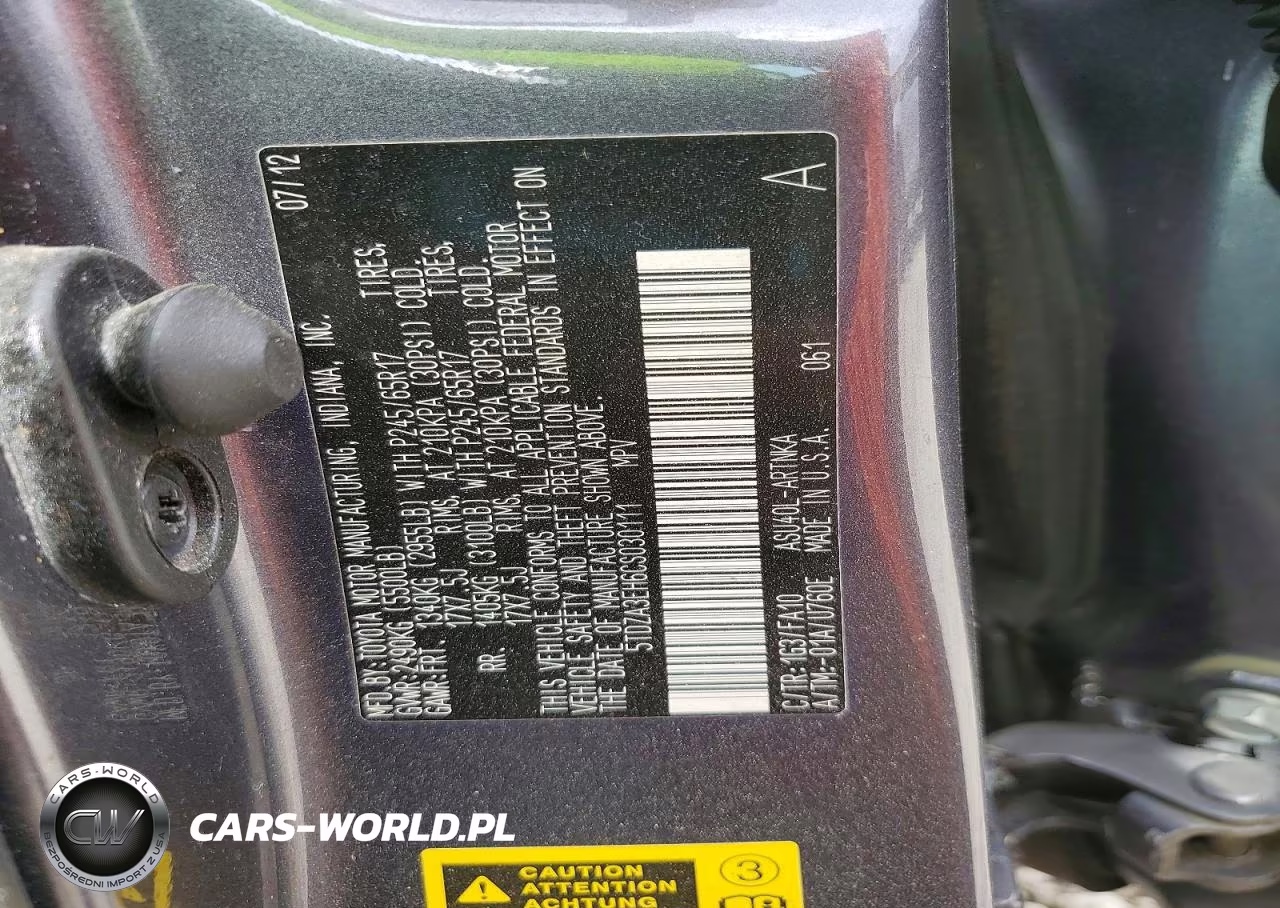 2012 Toyota Highlander Base VIN:5TDZA3EH6CS030111 - 14