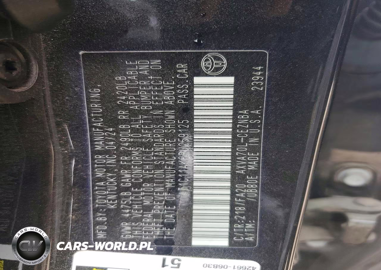 2024 Toyota Camry Le VIN:4T1C11AK6RU259125 - 13