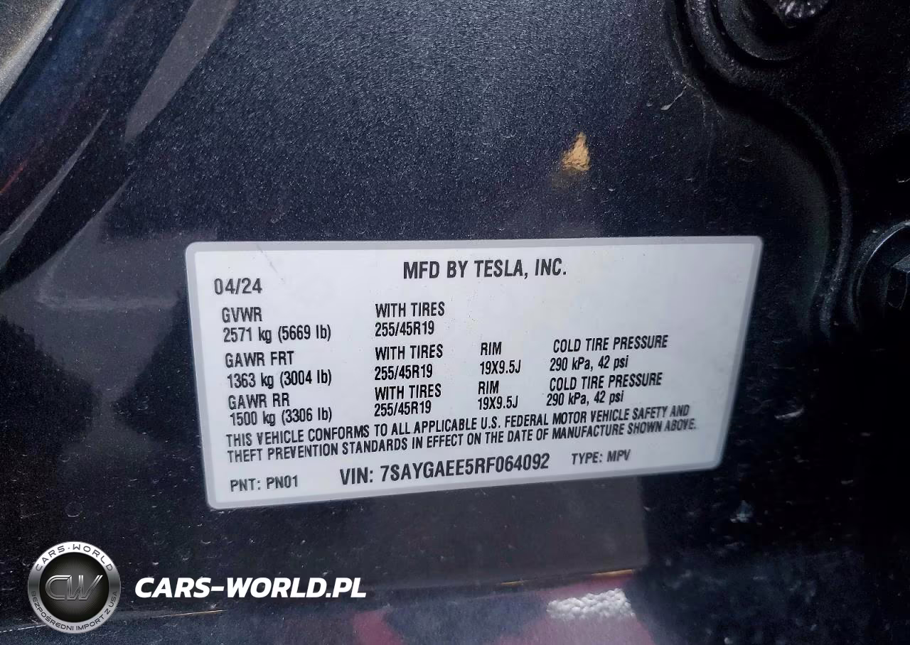 2024 Tesla Model Y VIN:7SAYGAEE5RF064092 - 12