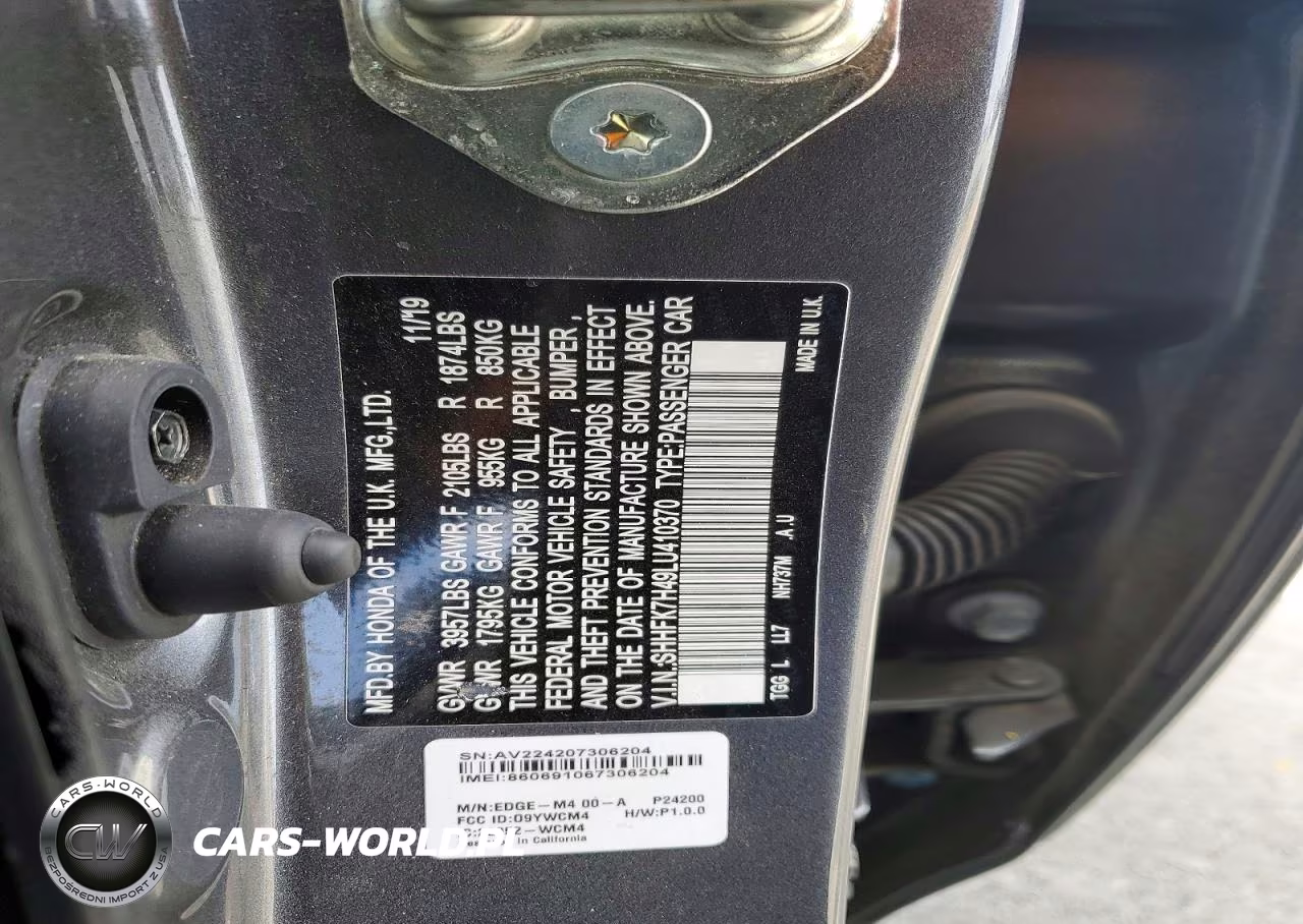 2020 Honda Civic Sport VIN:SHHFK7H49LU410370 - 12