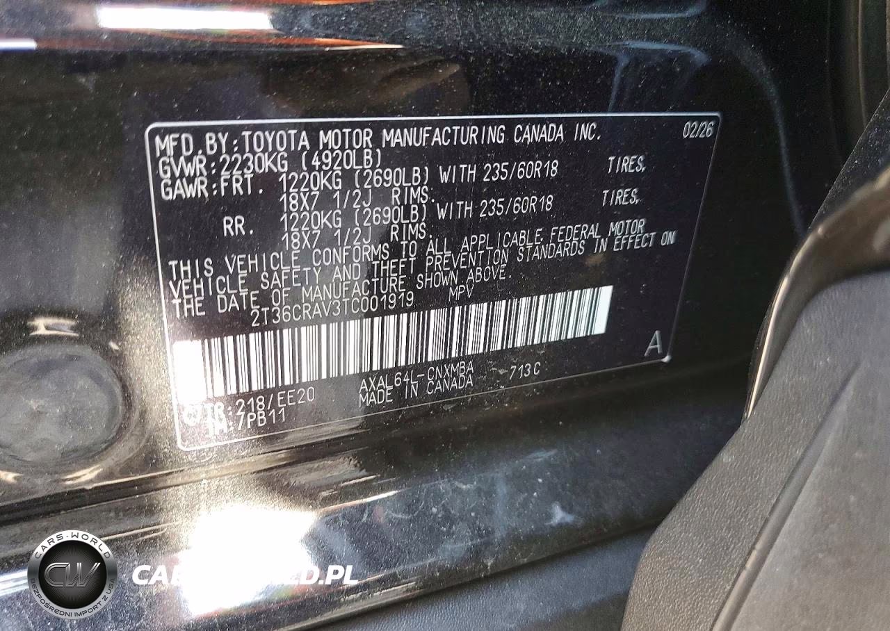 2026 Toyota Rav4 Xle Premium VIN:2T36CRAV3TC001919 - 13