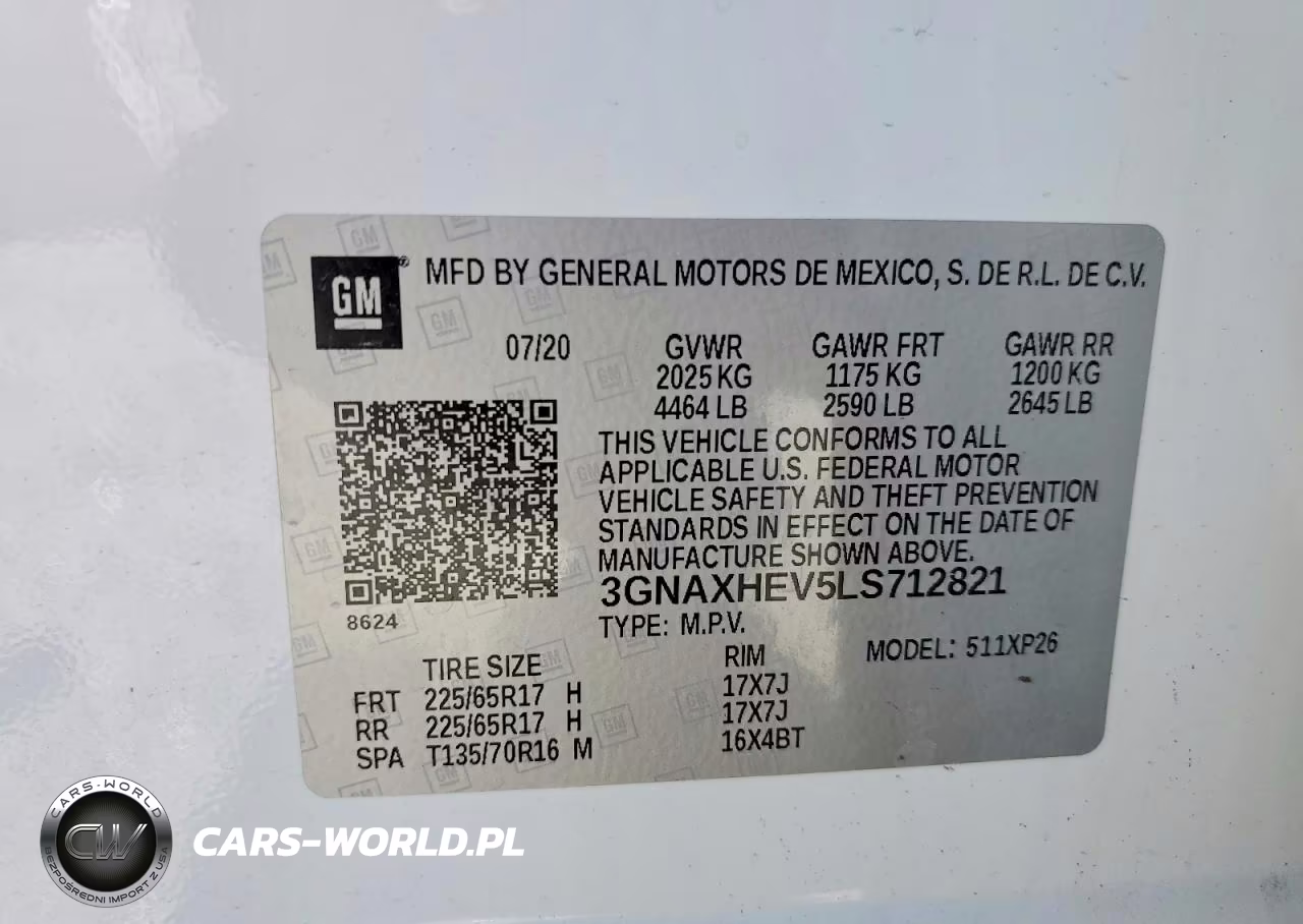 2020 Chevrolet Equinox Ls VIN:3GNAXHEV5LS712821 - 13