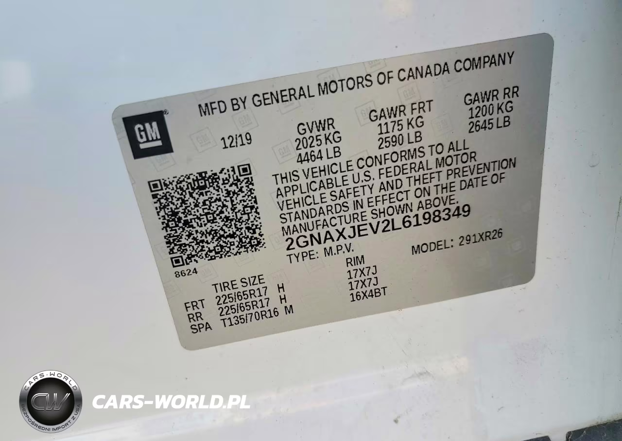 2020 Chevrolet Equinox Lt VIN:2GNAXJEV2L6198349 - 13