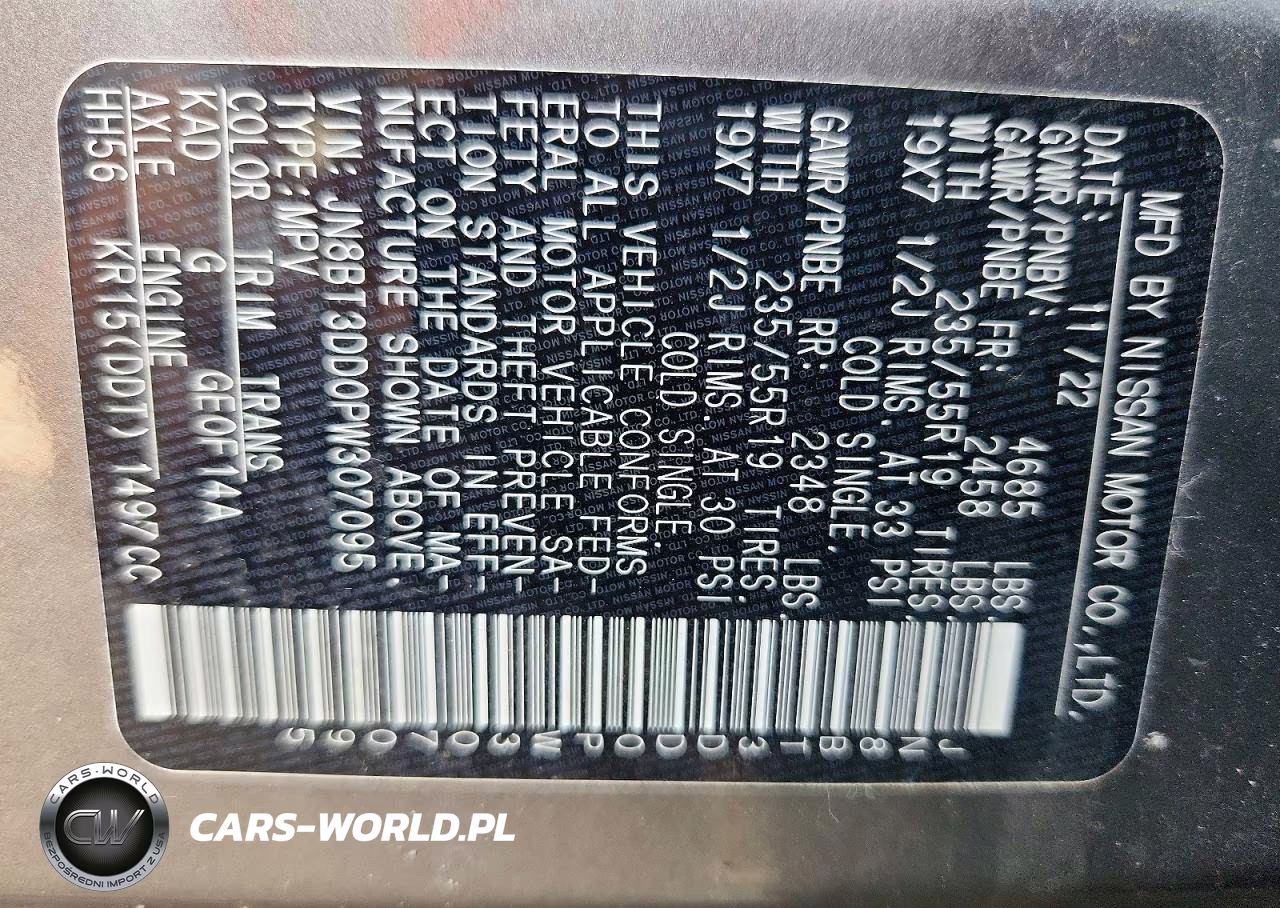 2023 Nissan Rogue Platinum VIN:JN8BT3DD0PW307095 - 14