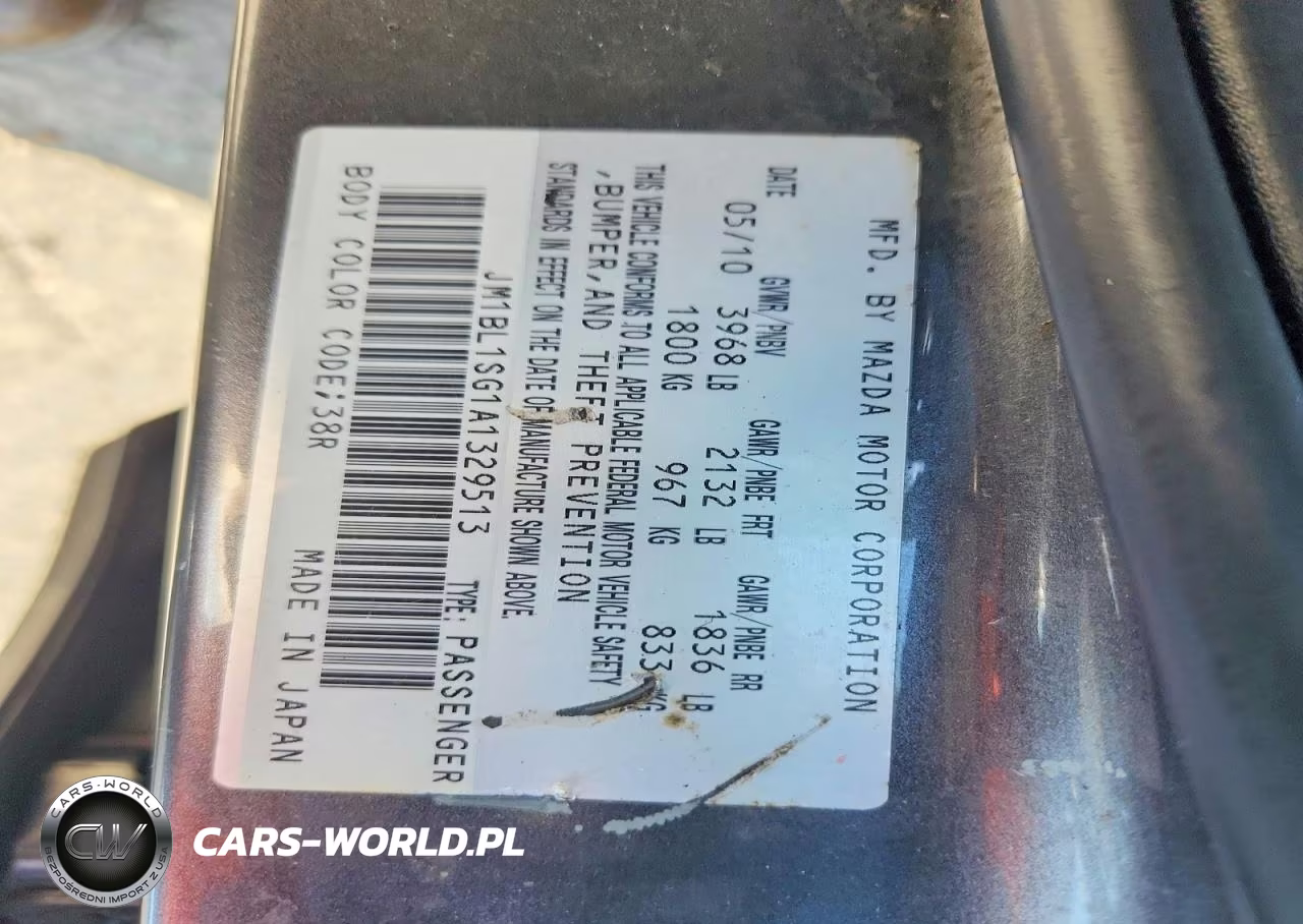 2010 Mazda 3 I VIN:JM1BL1SG1A1329513 - 12