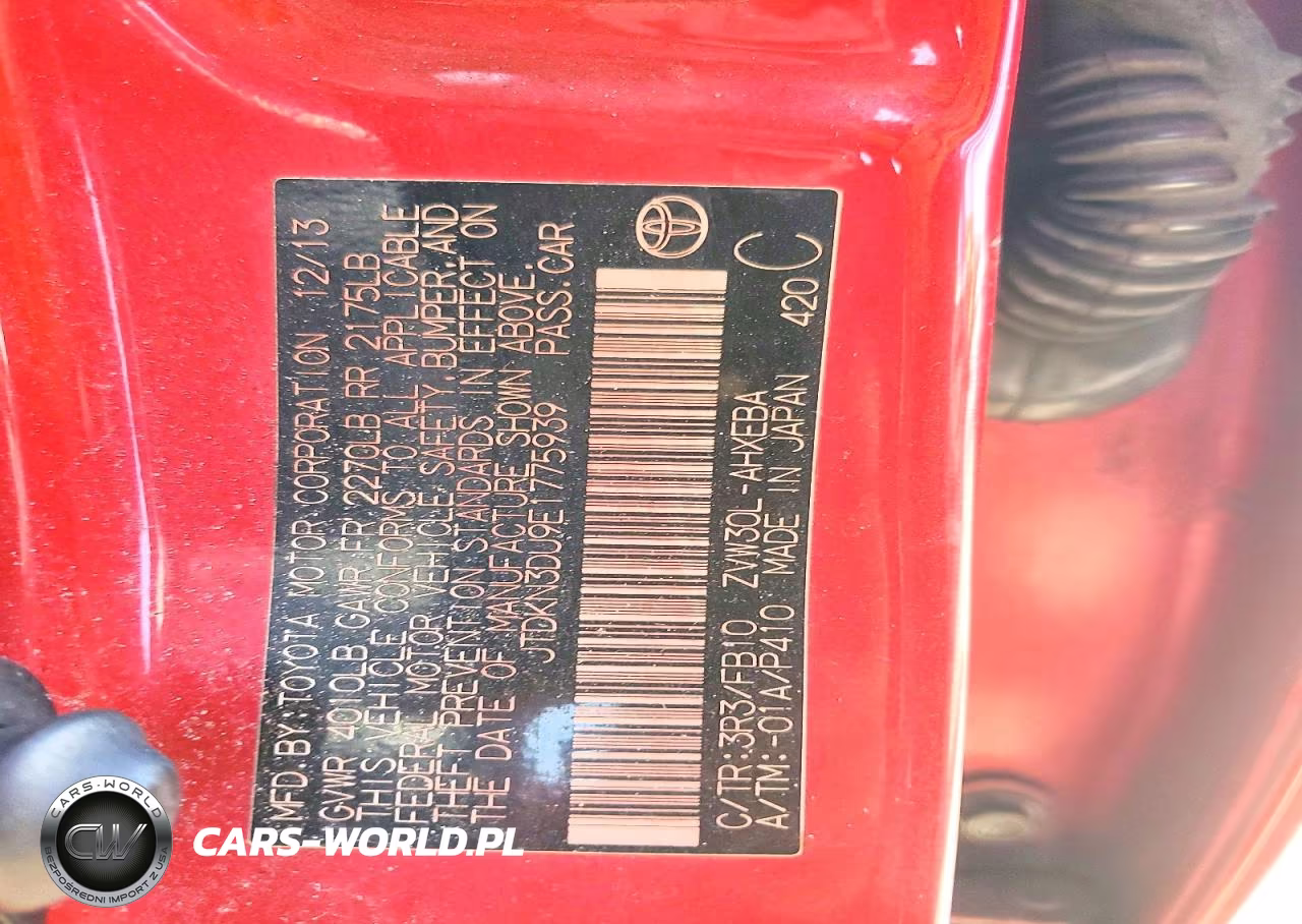 2014 Toyota Prius Two VIN:JTDKN3DU9E1775939 - 12