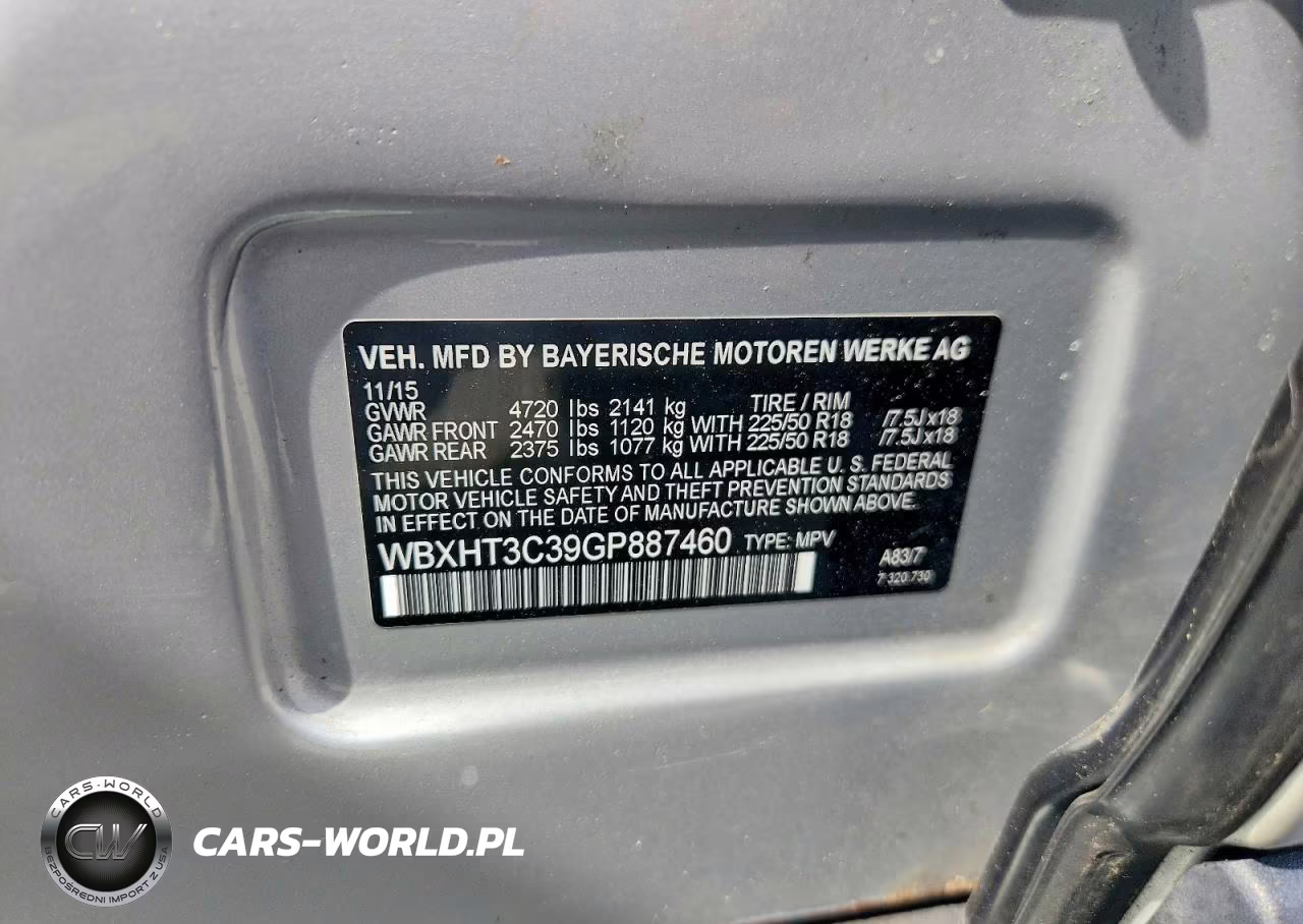 2016 BMW X1 xDrive28I VIN:WBXHT3C39GP887460 - 13