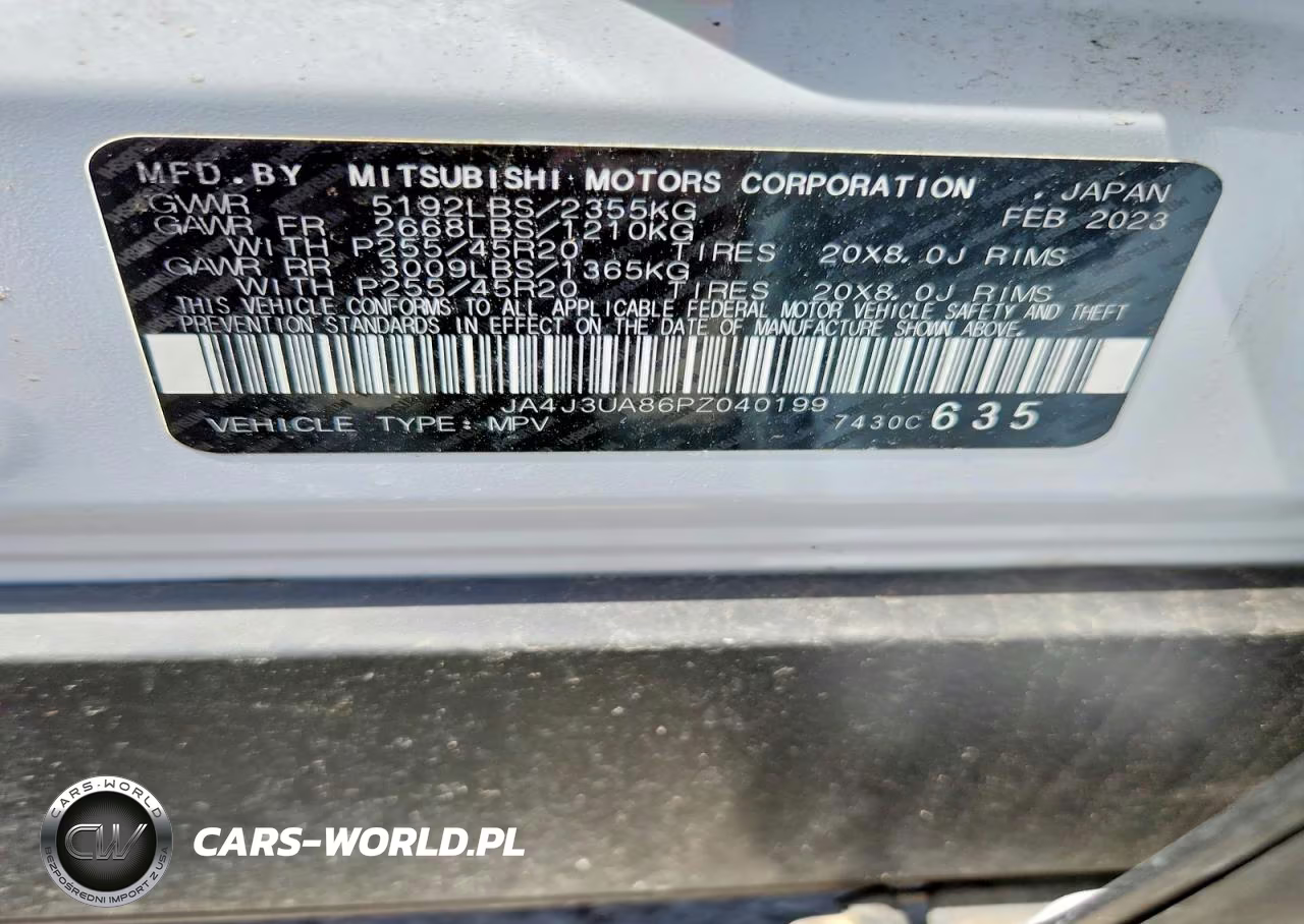 2023 Mitsubishi Outlander Se VIN:JA4J3UA86PZ040199 - 13