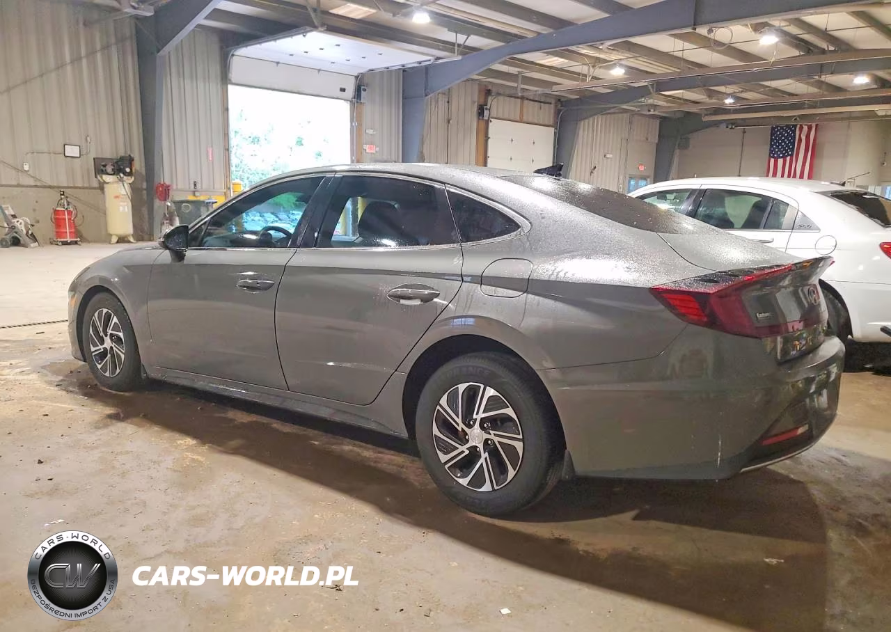 2021 Hyundai Sonata Hybrid Blue VIN:KMHL24JJ2MA029176 - 2