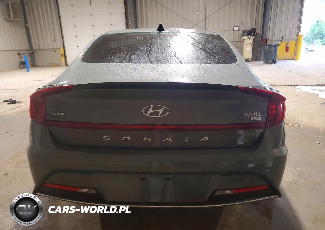 2021 Hyundai Sonata Hybrid Blue VIN:KMHL24JJ2MA029176 - 6