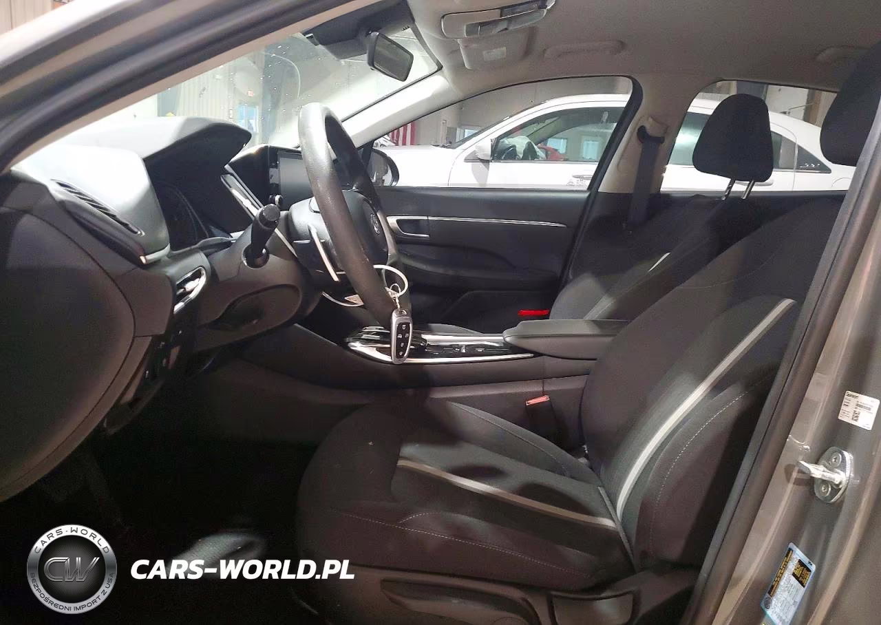 2021 Hyundai Sonata Hybrid Blue VIN:KMHL24JJ2MA029176 - 7