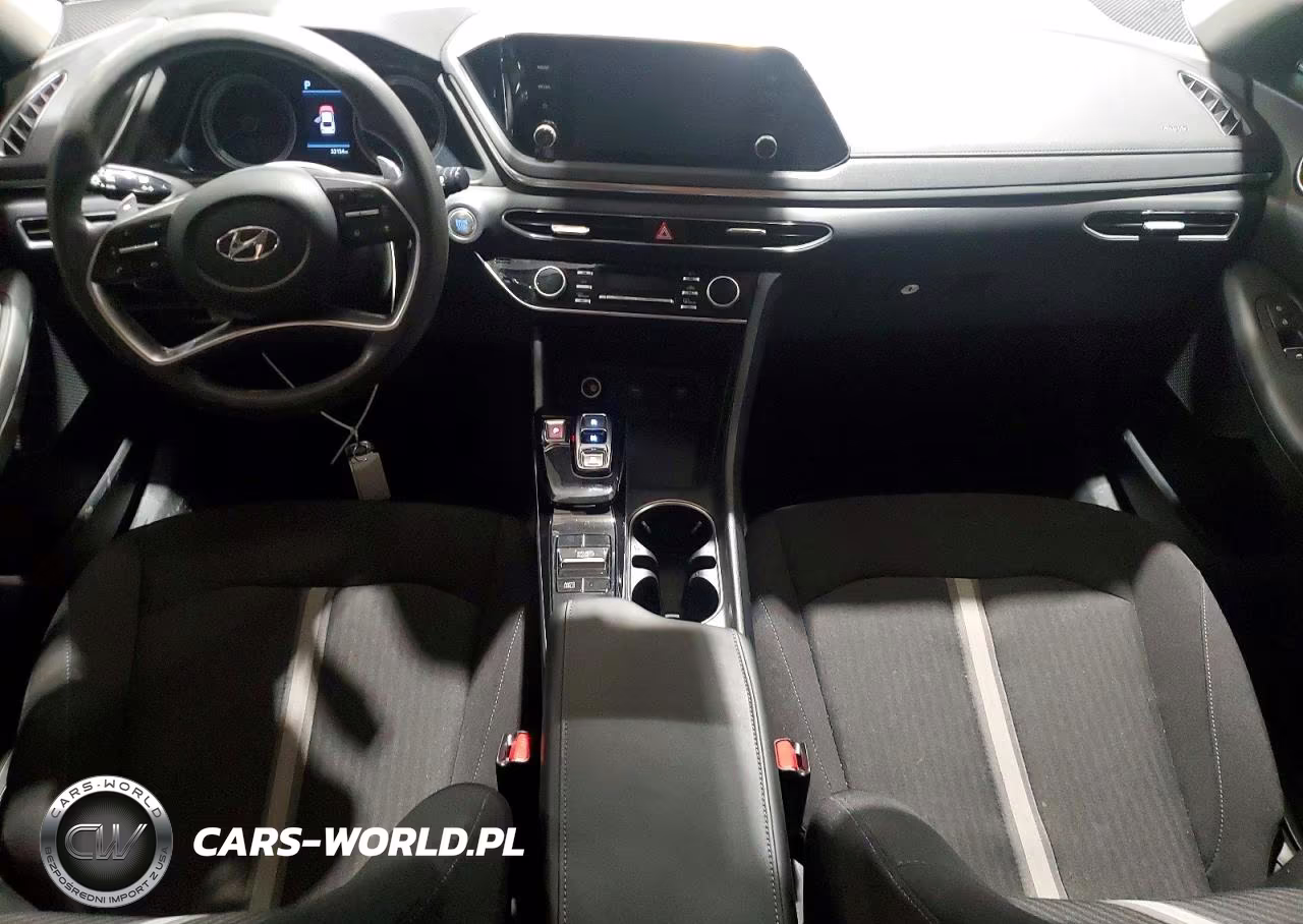 2021 Hyundai Sonata Hybrid Blue VIN:KMHL24JJ2MA029176 - 8