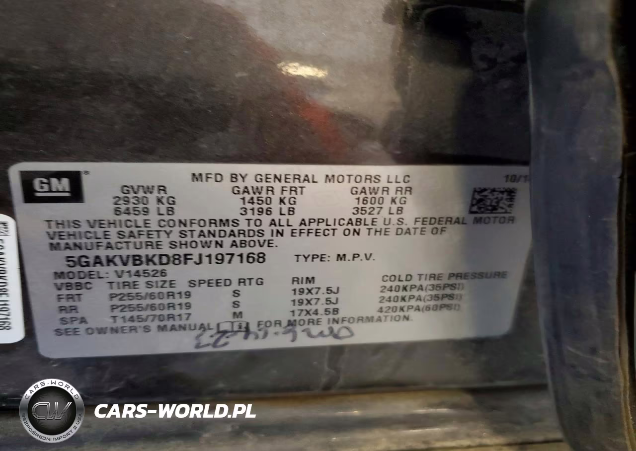 2015 Buick Enclave VIN:5GAKVBKD8FJ197168 - 13