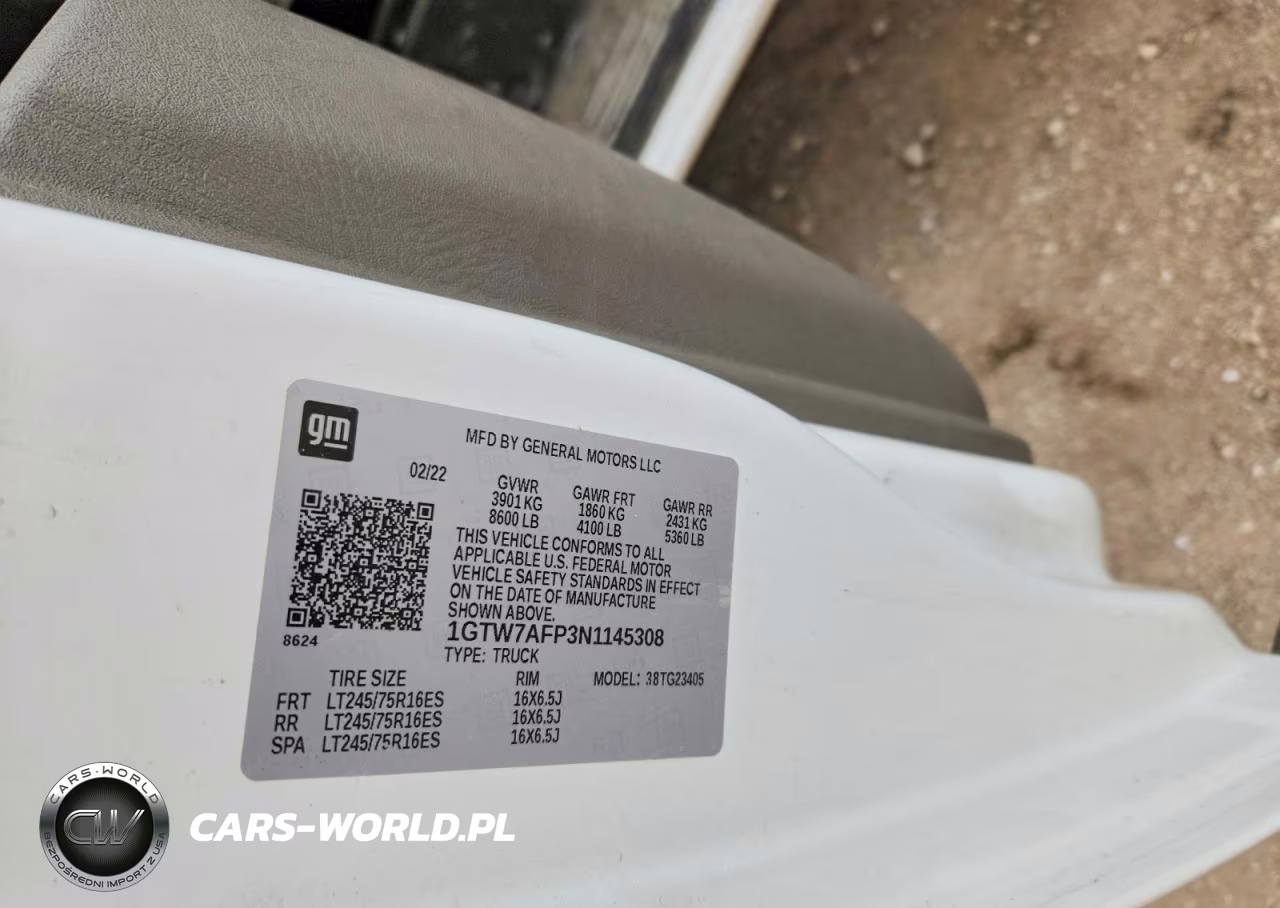 2022 GMC Savana G2500 VIN:1GTW7AFP3N1145308 - 12