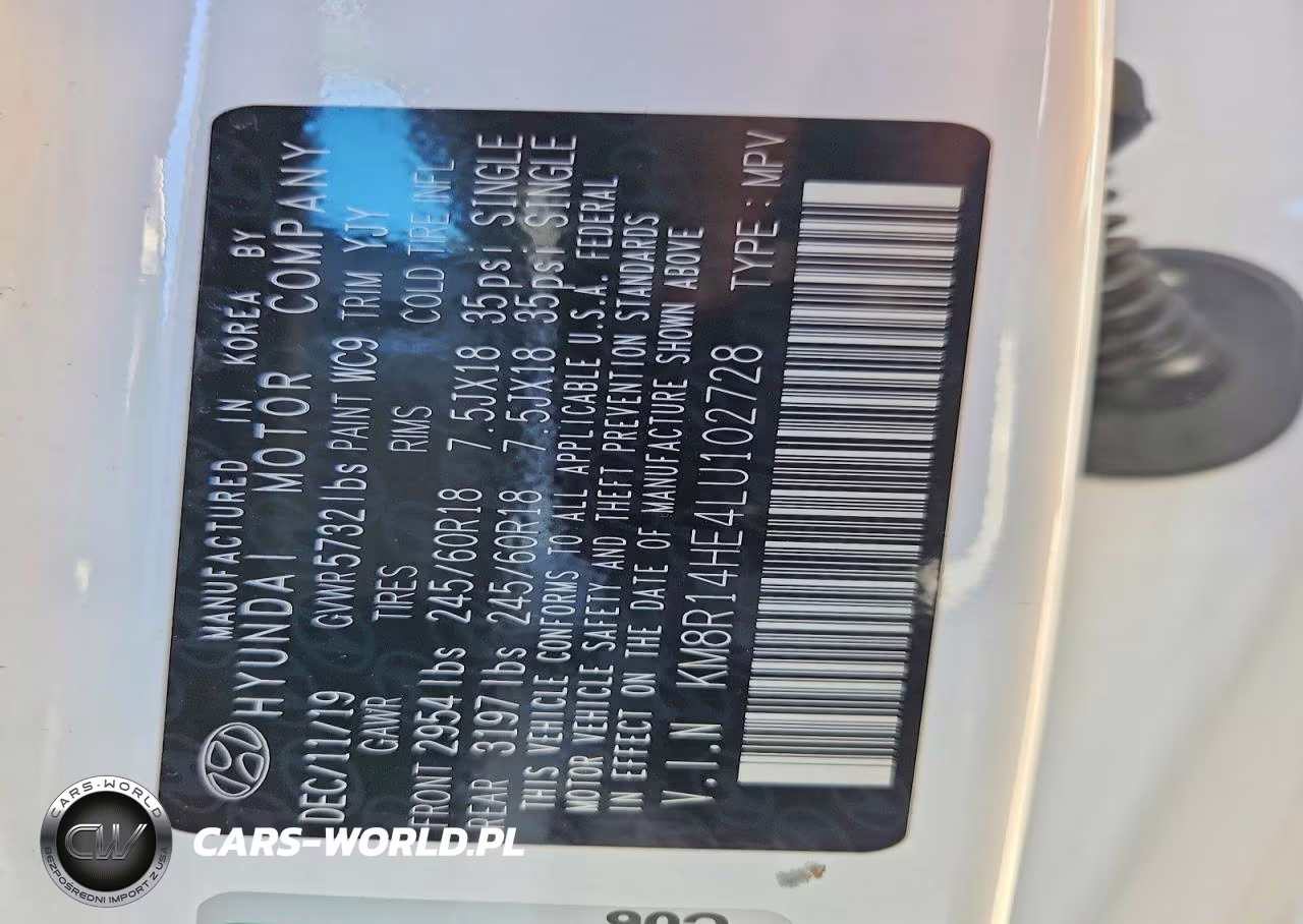 2020 Hyundai Palisade Se VIN:KM8R14HE4LU102728 - 13