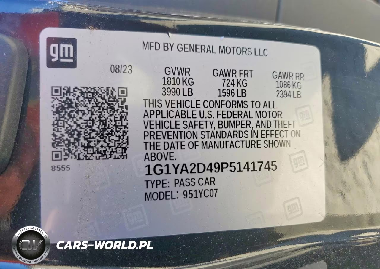 2023 Chevrolet Corvette Stingray 1Lt VIN:1G1YA2D49P5141745 - 13