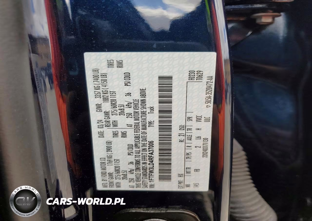 2024 Ford F150 Xlt VIN:1FTFW3LD4RFA37006 - 13