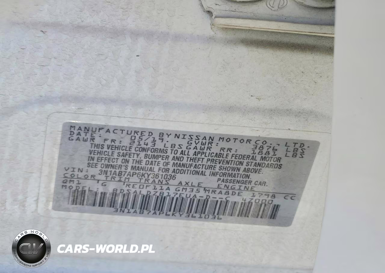 2019 Nissan Sentra Sv VIN:3N1AB7AP6KY361036 - 13
