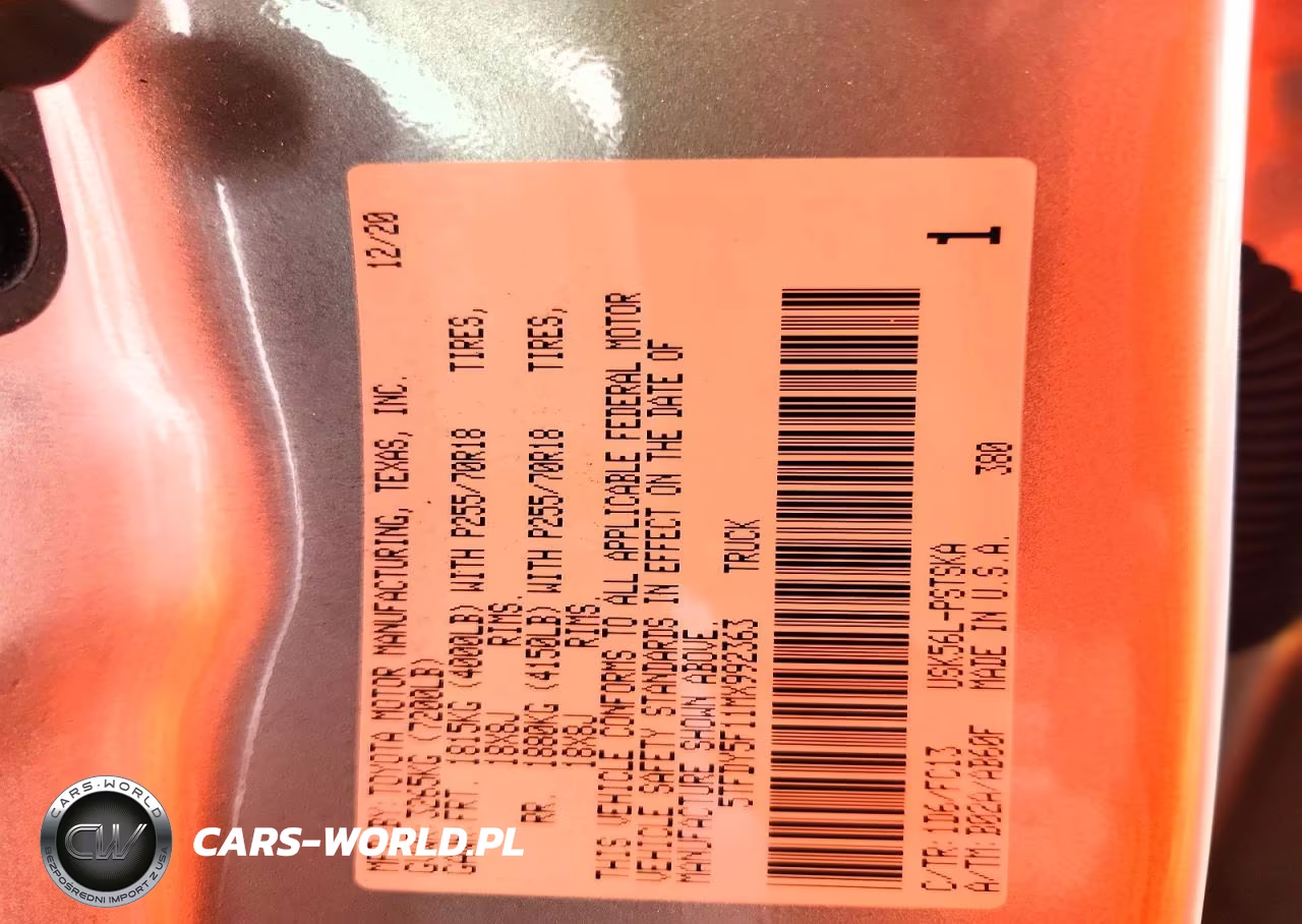 2021 Toyota Tundra Sr5 VIN:5TFDY5F11MX992363 - 13
