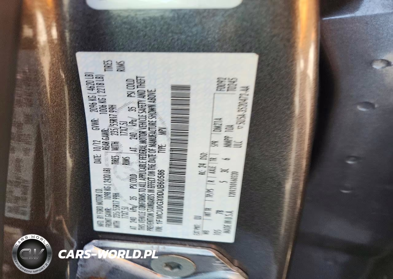 2013 Ford Escape Se VIN:1FMCU0GX0DUB60586 - 13