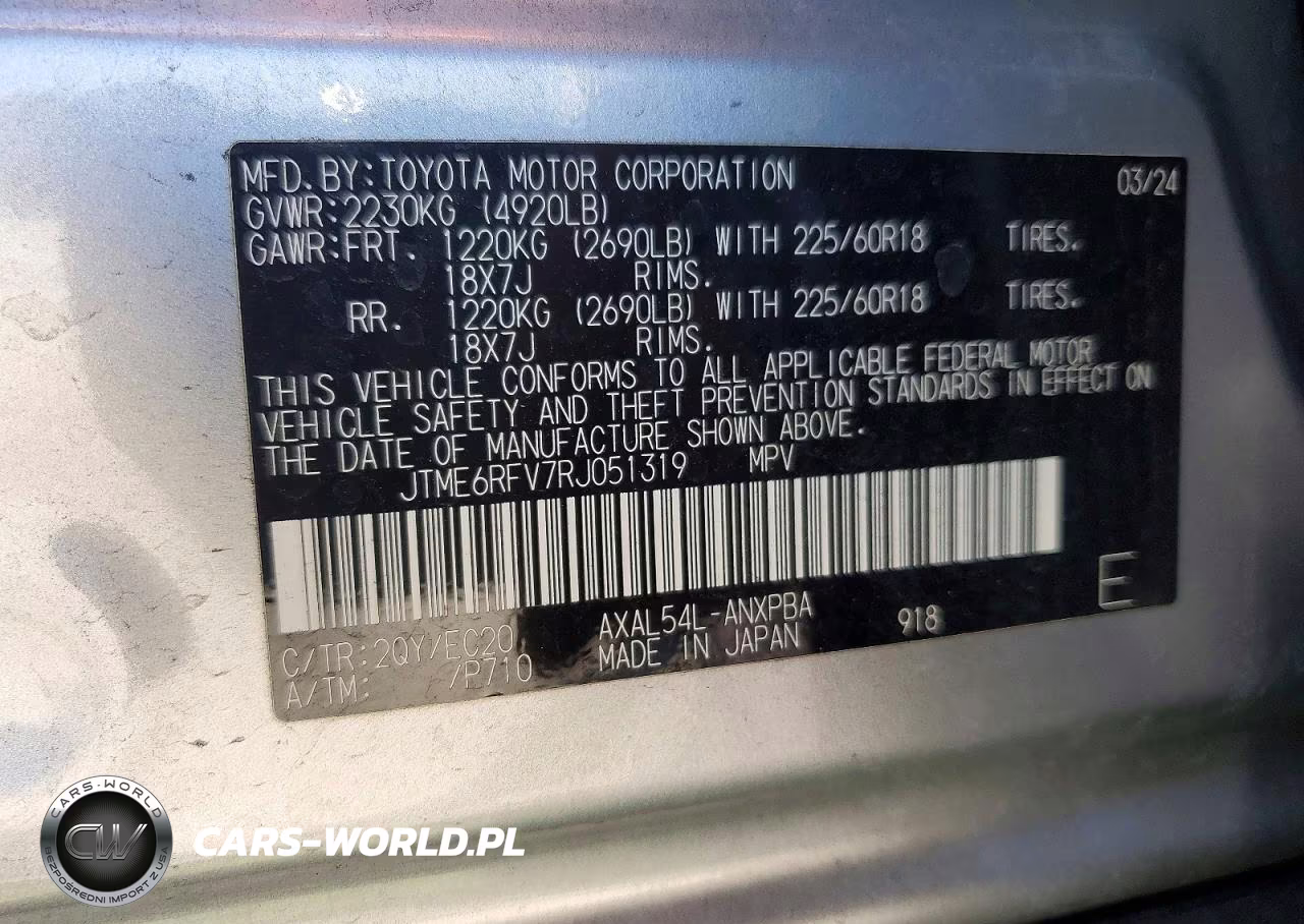 2024 Toyota Rav4 Xse VIN:JTME6RFV7RJ051319 - 12