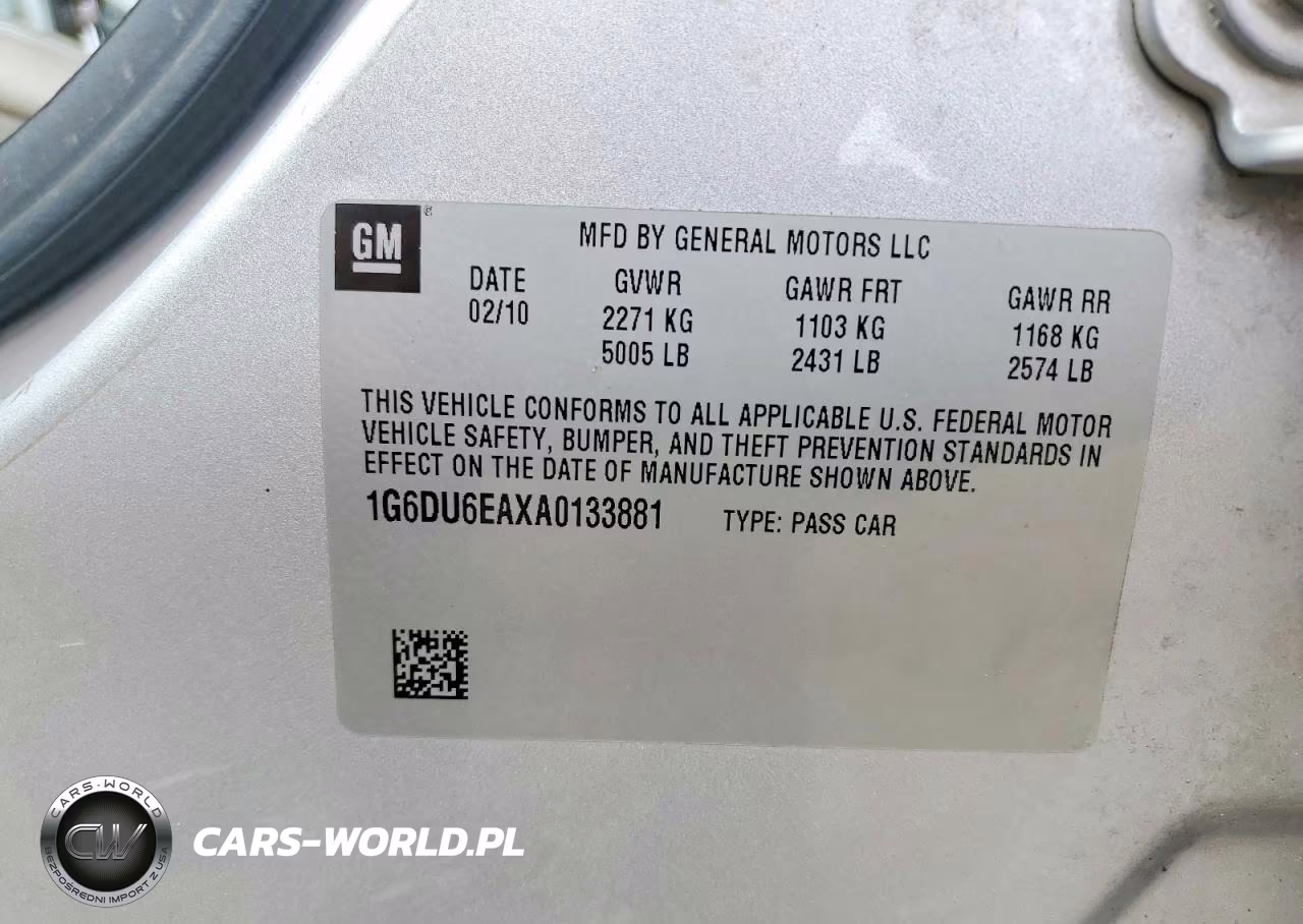 2010 Cadillac Sts VIN:1G6DU6EAXA0133881 - 12