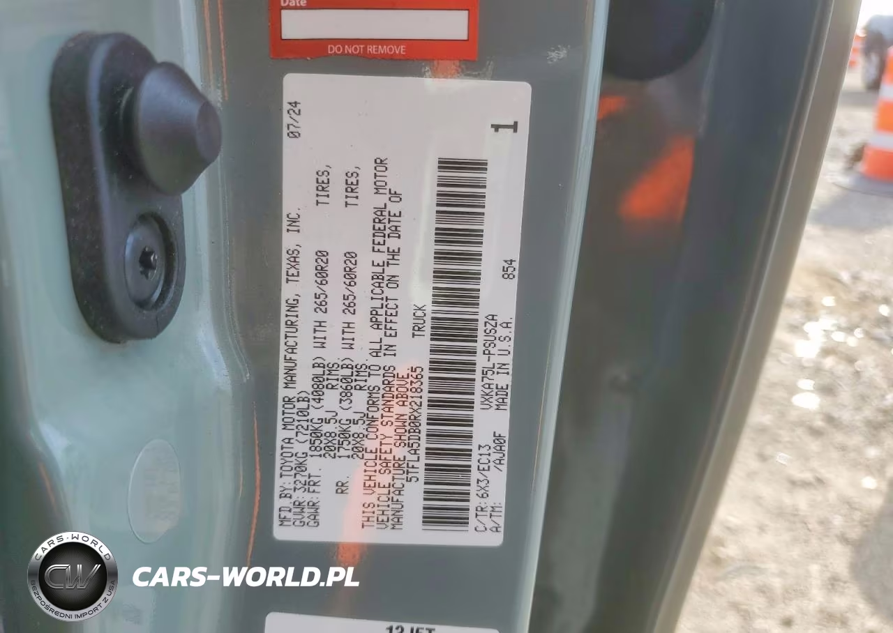 2024 Toyota Tundra Sr5 VIN:5TFLA5DB0RX218365 - 13