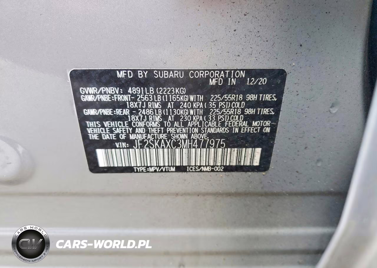 2021 Subaru Forester Touring VIN:JF2SKAXC3MH477975 - 14