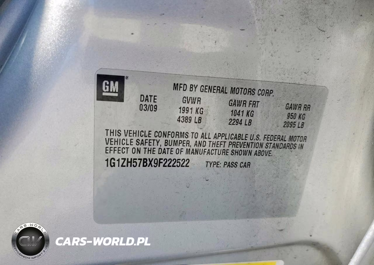 2009 Chevrolet Malibu 1Lt VIN:1G1ZH57BX9F222522 - 12