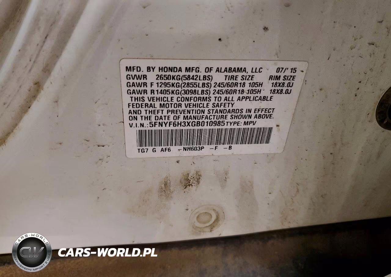2016 Honda Pilot Ex VIN:5FNYF6H3XGB010985 - 13