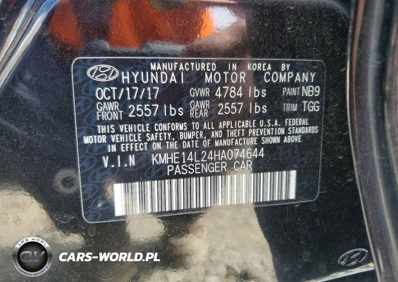 2017 Hyundai Sonata Plug-In Hybrid VIN:KMHE14L24HA074644 - 13