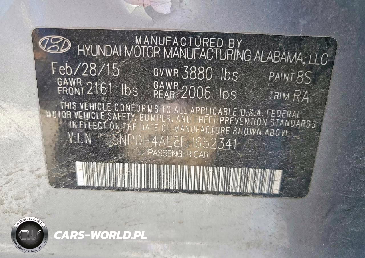 2015 Hyundai Elantra Se VIN:5NPDH4AE8FH652341 - 12