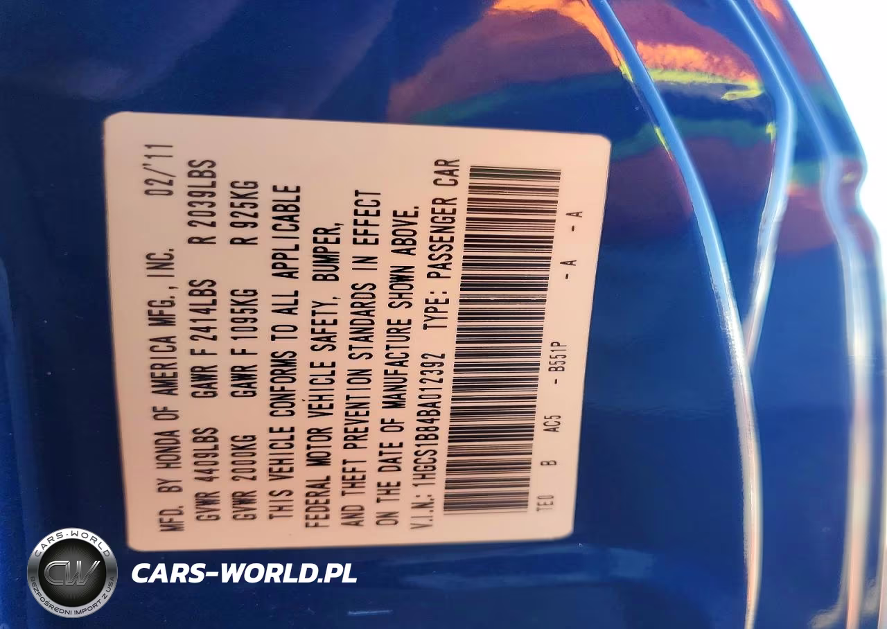 2011 Honda Accord Exl VIN:1HGCS1B84BA012392 - 12
