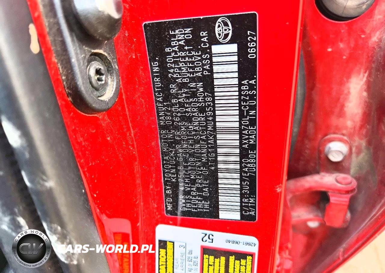 2021 Toyota Camry Se VIN:4T1G11AK7MU495387 - 12