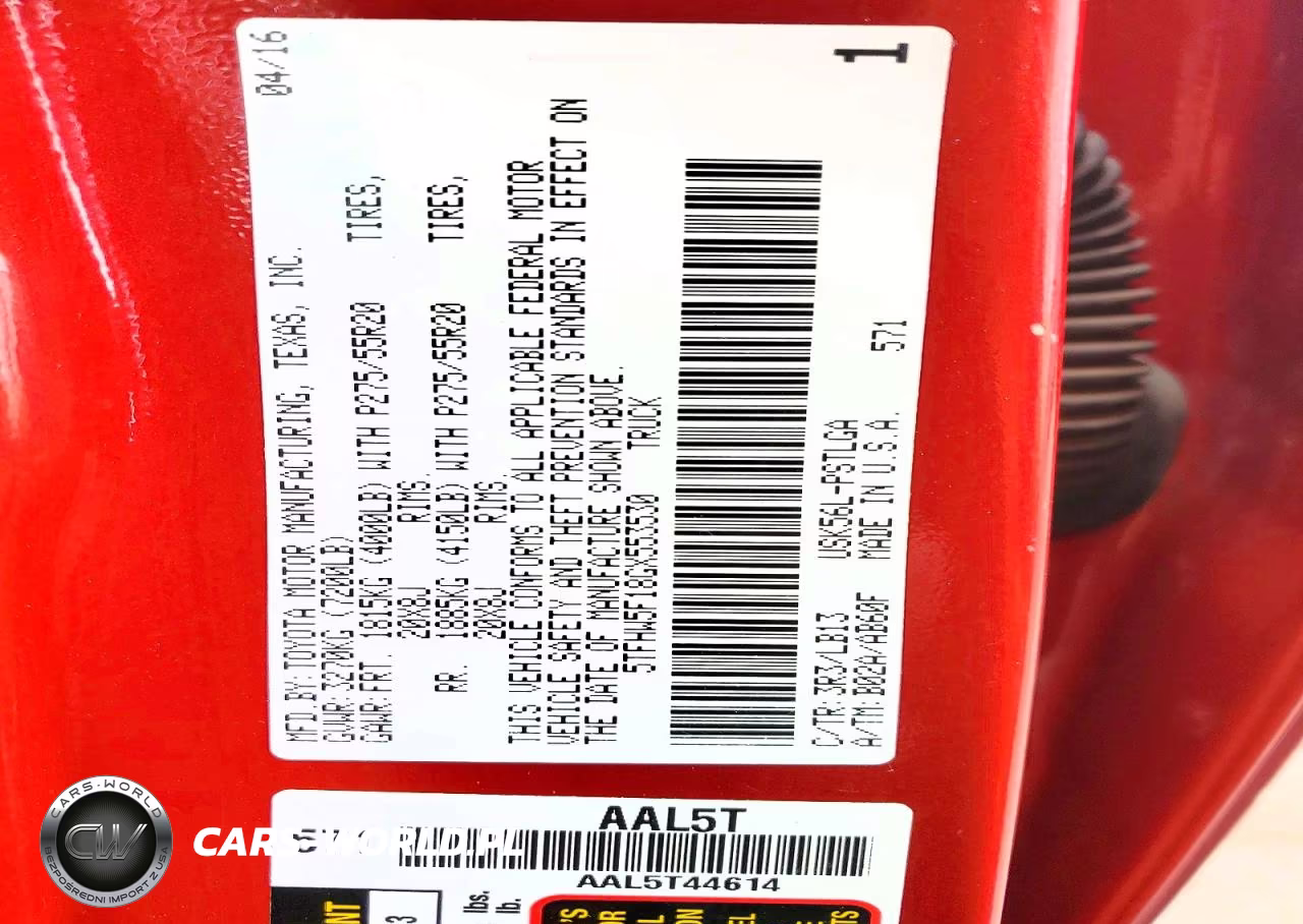 2016 Toyota Tundra Limited VIN:5TFHW5F18GX553530 - 12