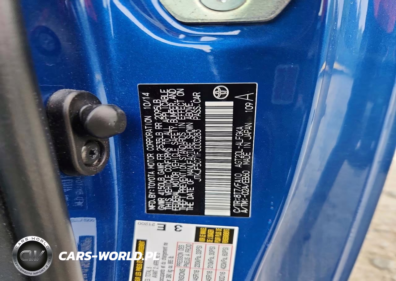 2015 Scion Tc Base VIN:JTKJF5C71FJ003283 - 12