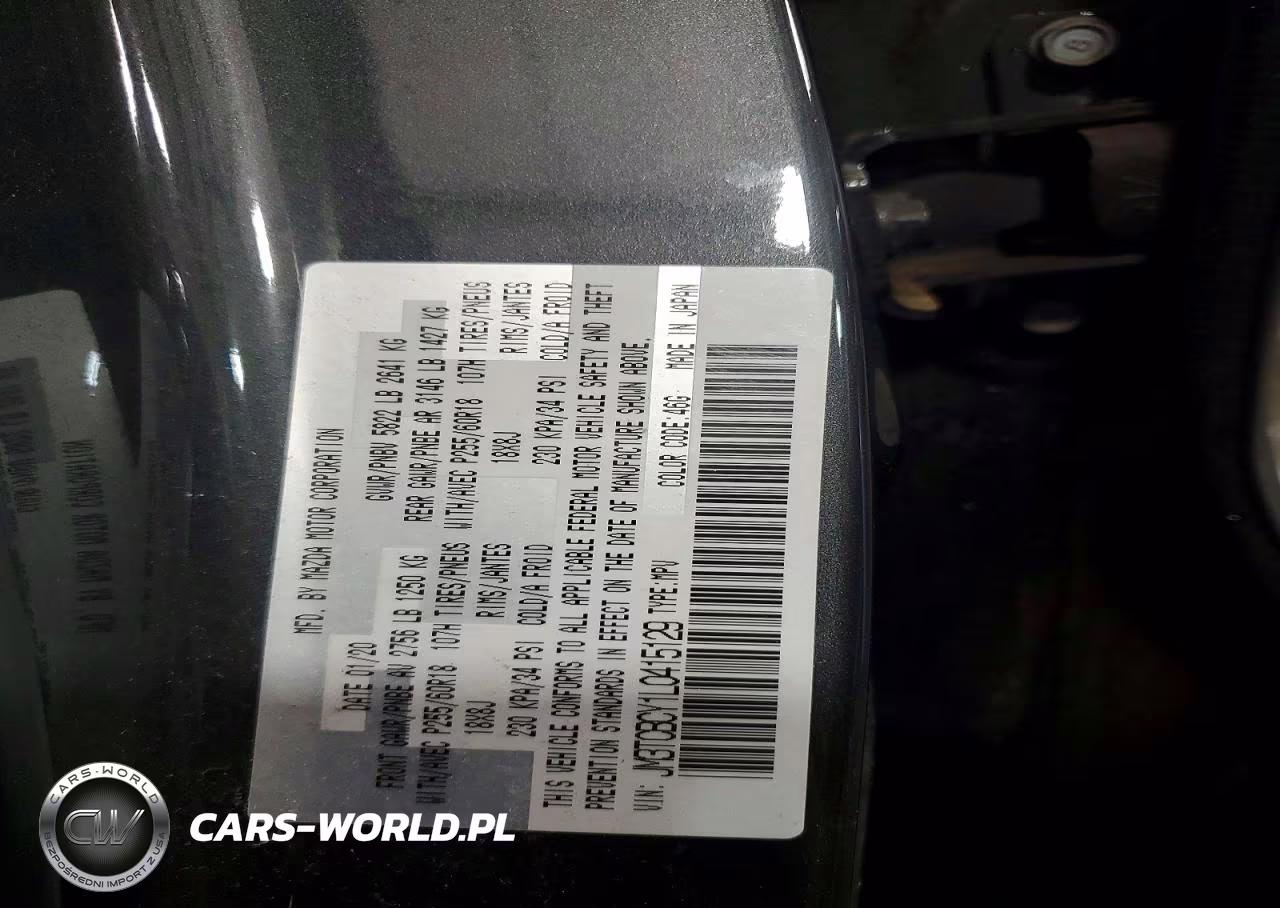 2020 Mazda Cx-9 Touring VIN:JM3TCBCY1L0415129 - 12