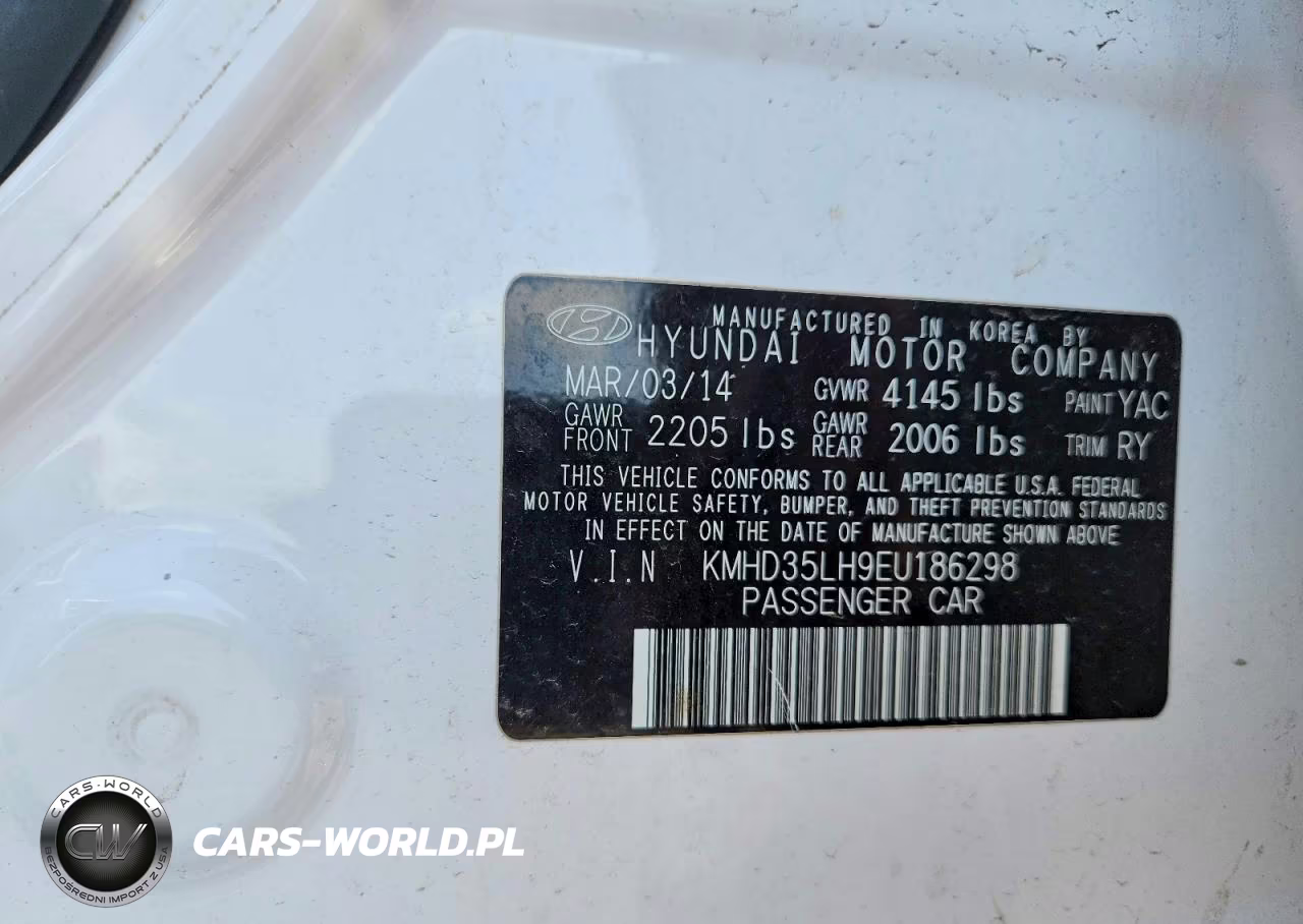 2014 Hyundai Elantra Gt Base VIN:KMHD35LH9EU186298 - 12
