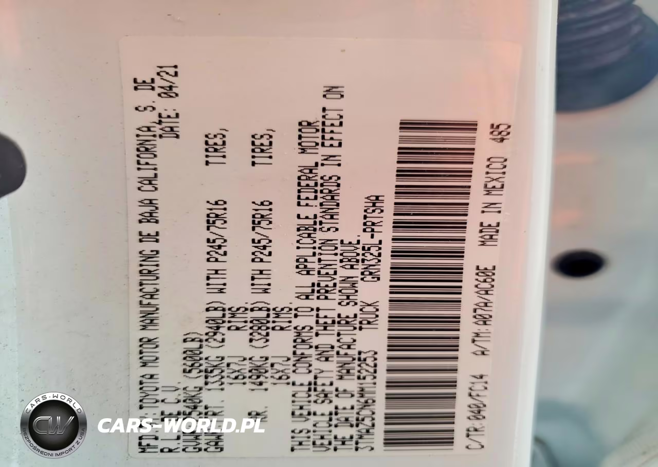 2021 Toyota Tacoma Sr5 V6 VIN:3TMAZ5CN6MM152253 - 12