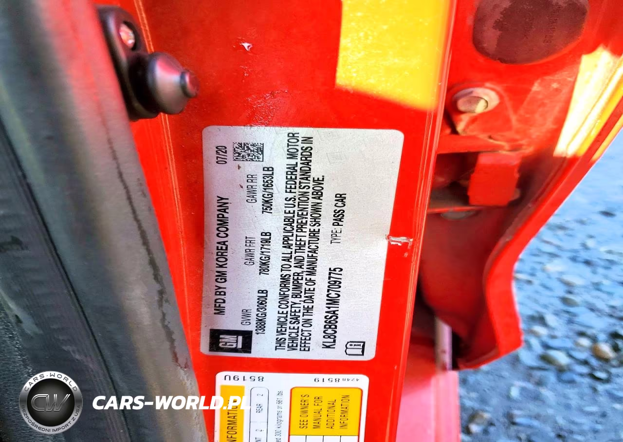 2021 Chevrolet Spark Ls VIN:KL8CB6SA1MC709775 - 12