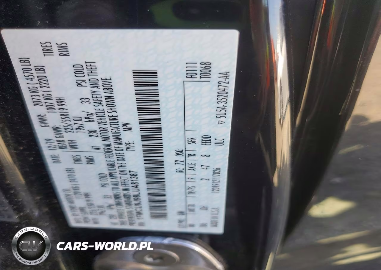2020 Ford Escape Titanium VIN:1FMCU9J98LUA81387 - 14