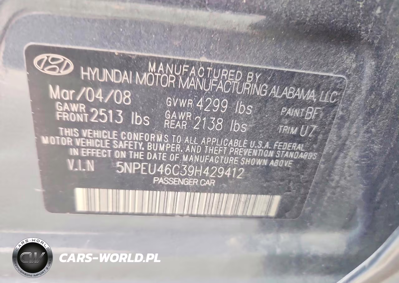2009 Hyundai Sonata Limited VIN:5NPEU46C39H429412 - 12