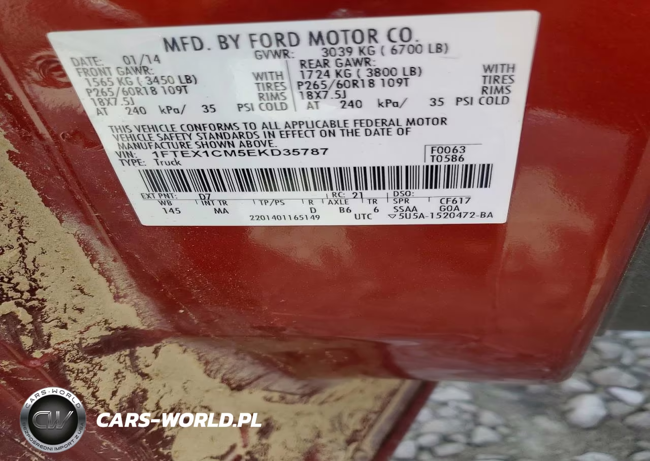 2014 Ford F150 Super Cab VIN:1FTEX1CM5EKD35787 - 12